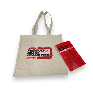 FORMULA 1 MIAMI GRAND PRIX 2022 Canvas Tote bag and Beginners Guide Booklet